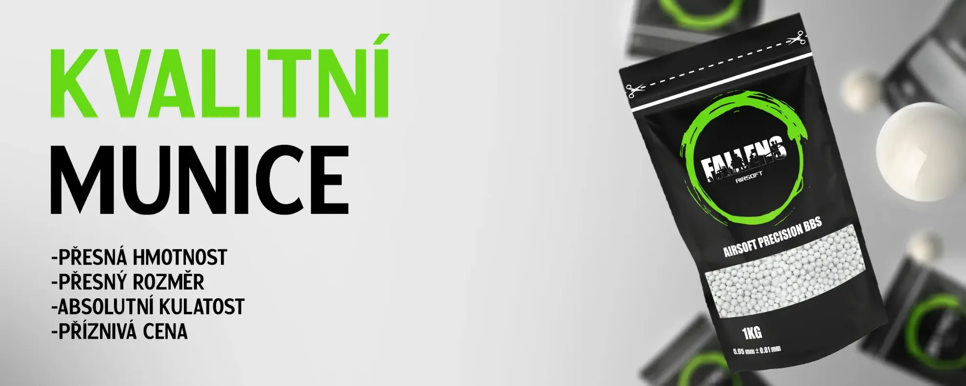 Kvalití FALLENS AIRSOFT kuličky